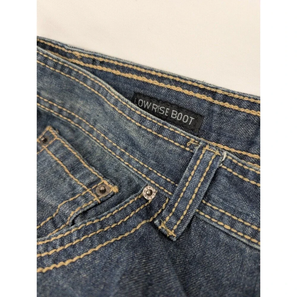 Men's 34x32 Buckle Black Jeans Bootcut Dark Wash Stretch Premium Denim Pants